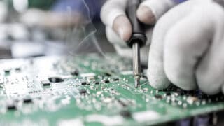 Bildbeschreibung zum Bild Absaugung Elektrotechnik Elektronikfertigung