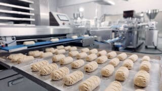 Bildbeschreibung zum Bild: Absauganlage in einer Lebensmittelproduktionshalle mit hygienegerechter Filtertechnik