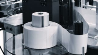 Bildbeschreibung zum Bild Absaugung Papierindustrie Produktionshalle mit Entstaubungsanlage