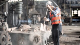 Bildbeschriftung zum Bild Absaugung Steine und Baustoffe Baustoffindustrie