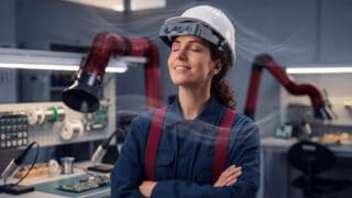 Bildbeschreibung zum Bild Absaugung Löten Industriearbeitsplatz mit Lötrauchabsaugung