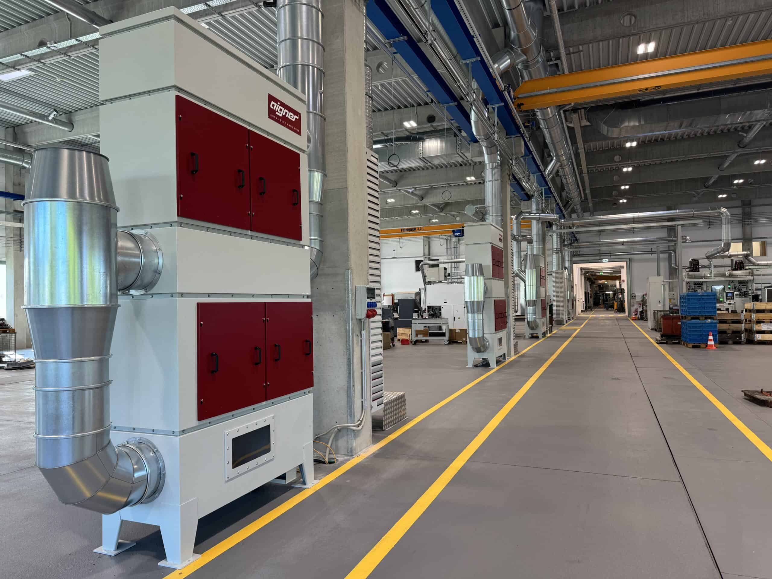 Ganzheitliche Kühlschmierstoff-Absaugung mit integrierter Hallenklimatisierung